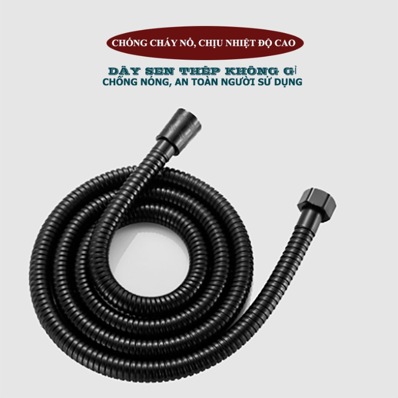 Bộ Vòi sen tăng áp 5 chế độ + Dây cấp 1.5m