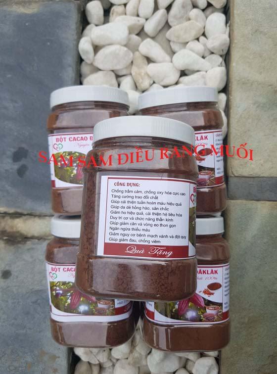 BỘT CA CAO DAKLAK 100% NGUYÊN CHẤT- KHÔNG ĐƯỜNG ( HỘP 500 GRAM)