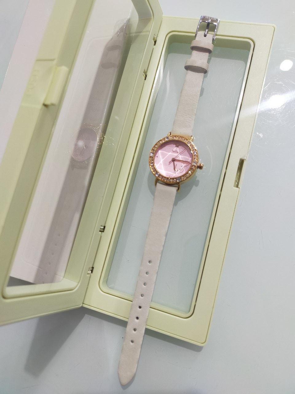 Đồng hồ nữ JA-823 Julius Hàn Quốc dây da