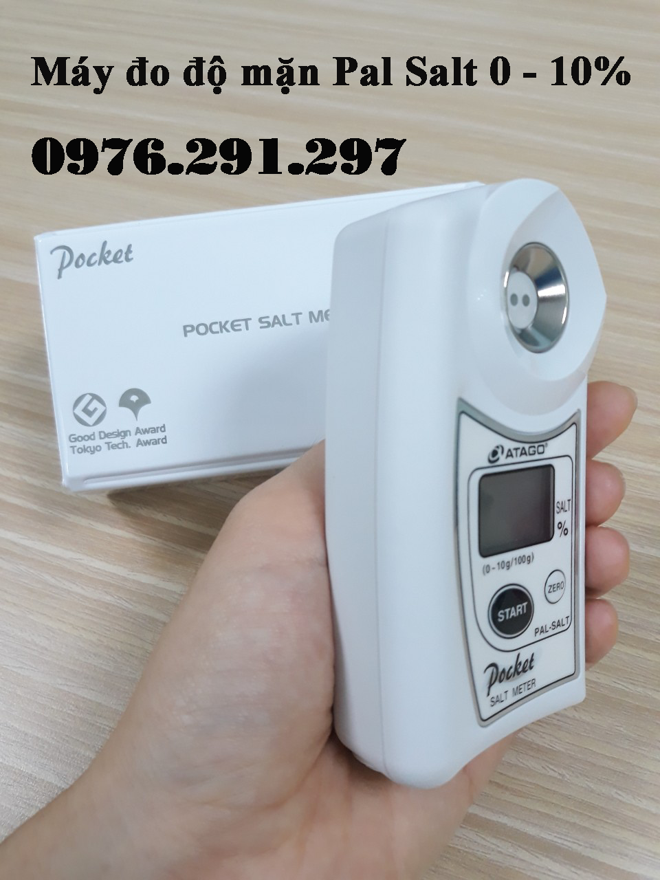 [HCM]Máy đo độ mặn Atago Pal Salt 0 -10% Nhật Bản