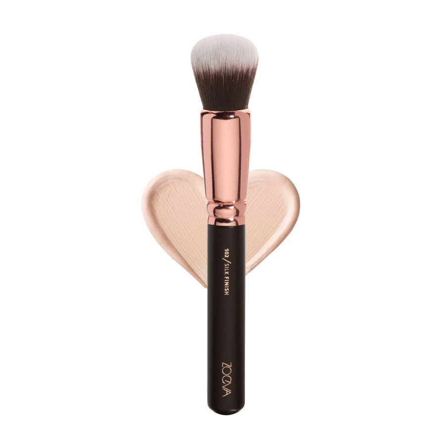 Cọ nền đầu tròn zoeva rose golden silk finish 102