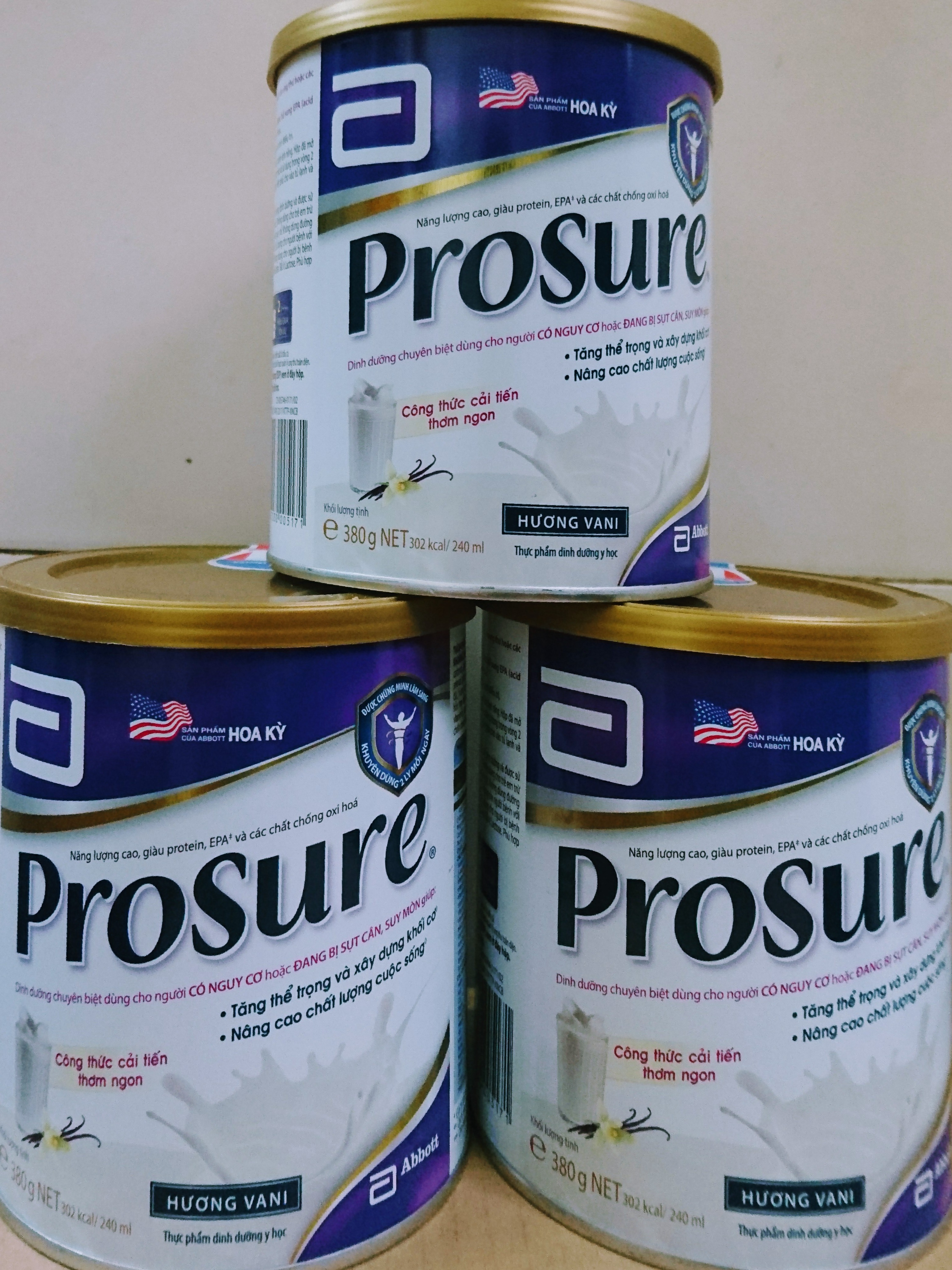 Sữa Prosure Abbott 380g dành cho người bị ung thư