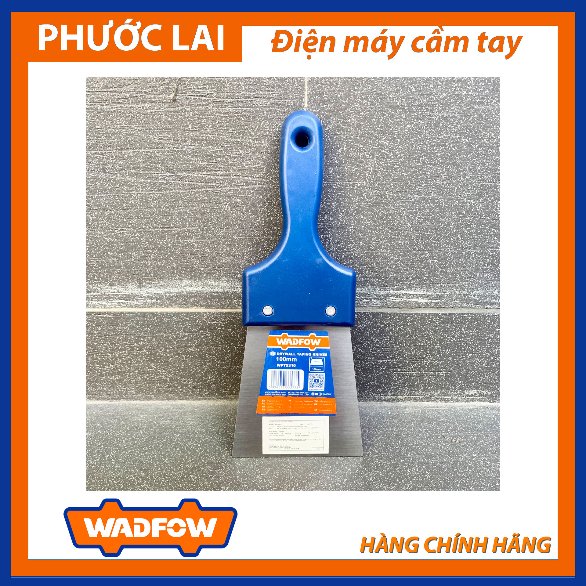 Dao trét bột tường 100mm (Chính Hãng) WADFOW WPT5310 (Phước Lai PLC)