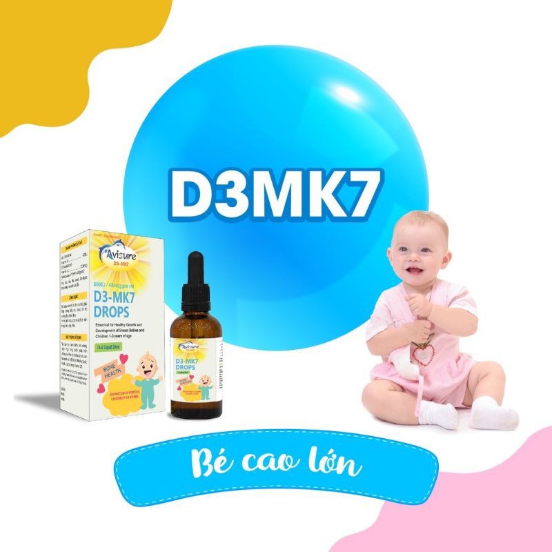 Vitam D3 Mk7 Drops Avisure 20ml chính hãng