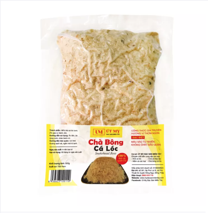 [HÀNG TẶNG KHÔNG BÁN] Chà bông cá lóc Út Mỵ 75gr/túi