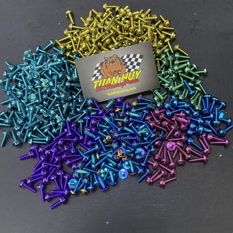 Ốc 5li10 5li15 5li20 5li25 5li30 dù nhỏ titan gr5
