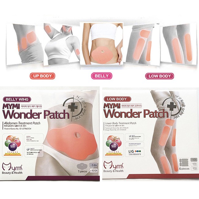 Miếng Dán Giảm Mỡ Bụng- Wonder Patch- 1 Hộp 5 Cái
