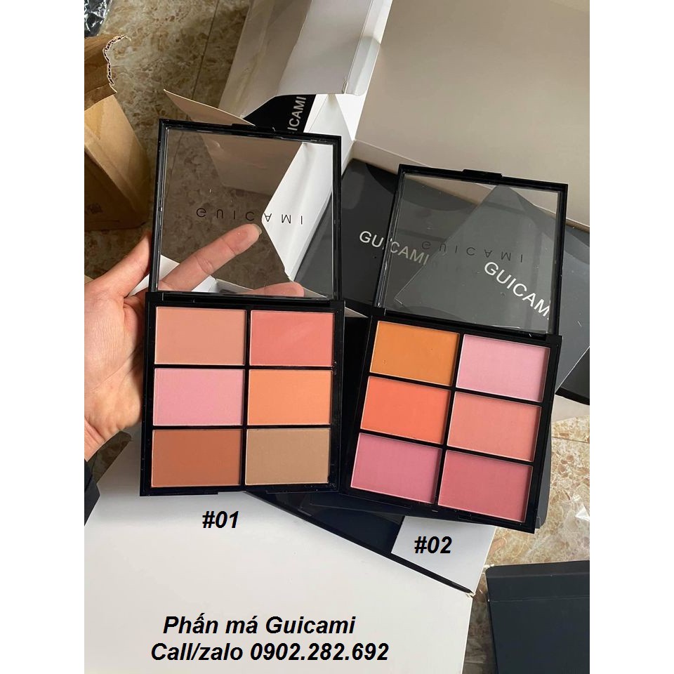 Bảng Má/ Phấn Má Hồng Guicami 6 Ô