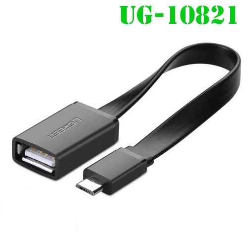 Dây Micro USB 2.0 OTG dạng dẹt dài 15cm UGREEN US126 10821