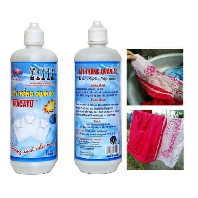 Chai tẩy mốc quần áo ,Thuốc tẩy trắng, mốc thần thánh TRACATU chai đại