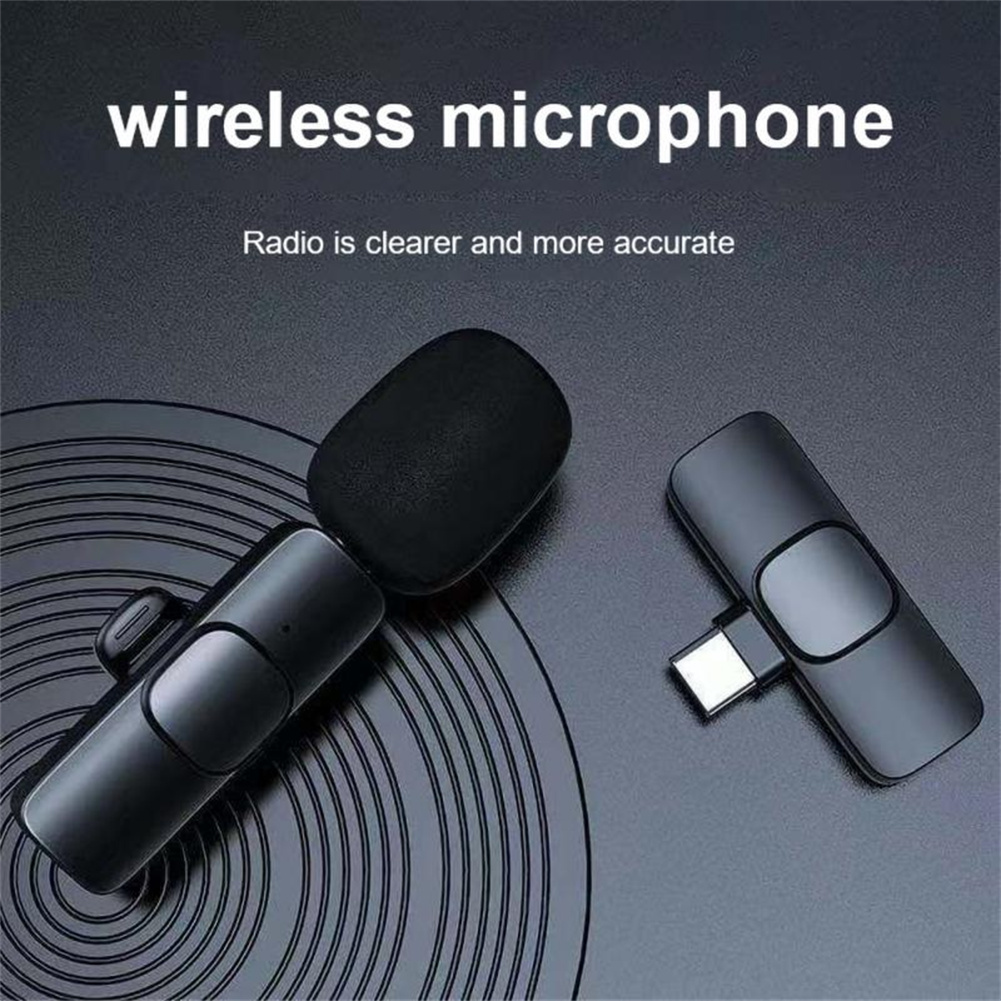 Wireless 3.5mm、type-C Lavalier Microphone Omnidirectional Condenser Mic For Camera Speaker Smartphone Recording Microphone K35