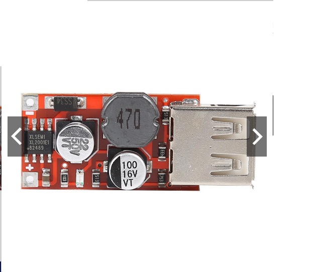 Mạch Hạ Áp Usb Dc từ 9v 12v 24v thành 5v 3a