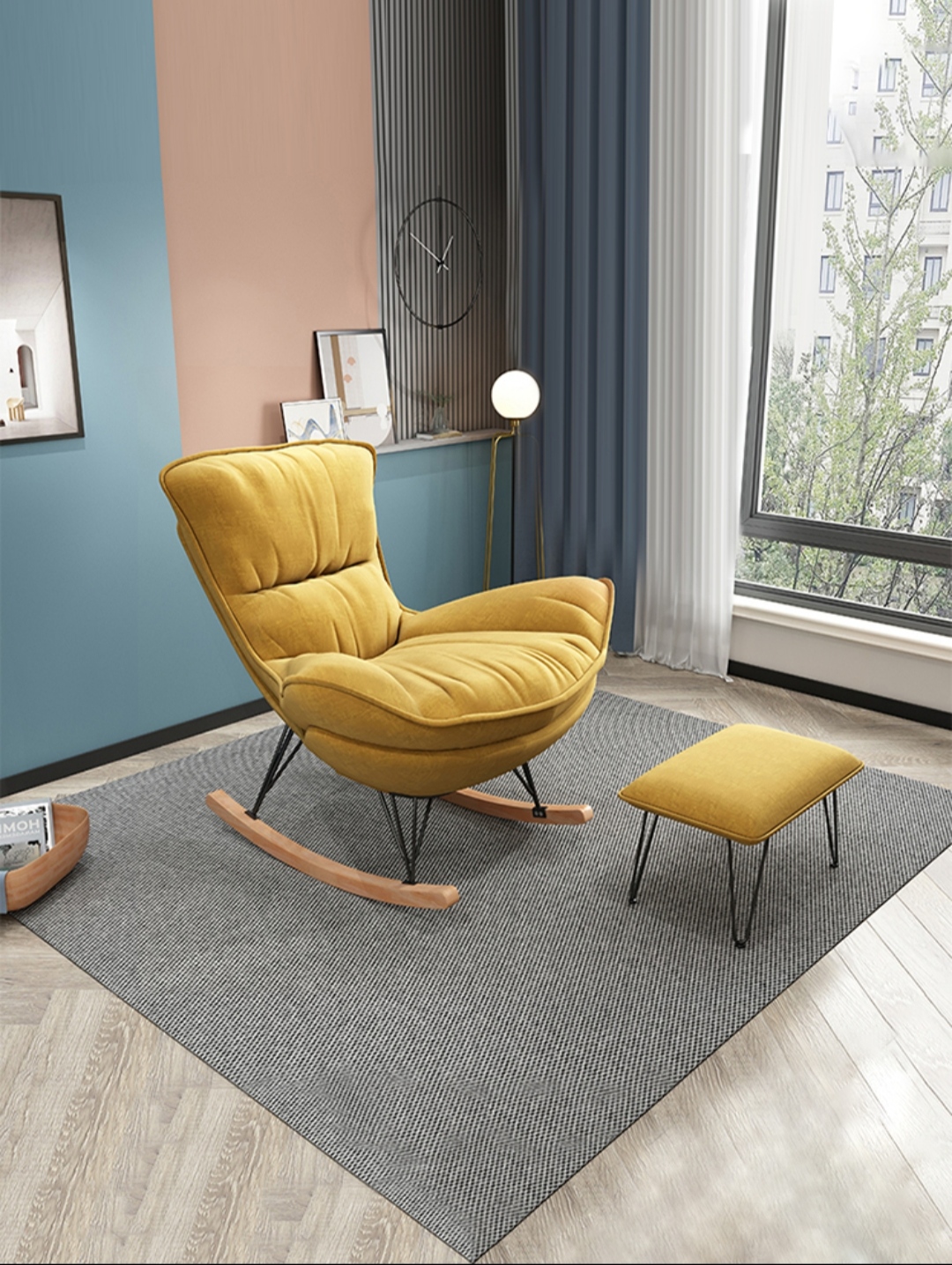 [ TẶNG GHẾ ĐÔN ] Ghế Sofa bập bênh thư giãn văn phòng _ Hona buy