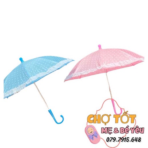 Ô dù cho bé họa tiết chấm bi đáng yêu (nhỏ cho bé 1-5 tuổi)