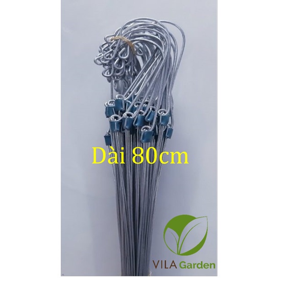 Móc kẽm treo chậu lan, chậu cây dài 80cm