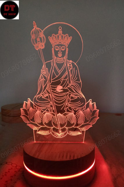 Đèn ngủ 3D hình Địa tạng bồ tát