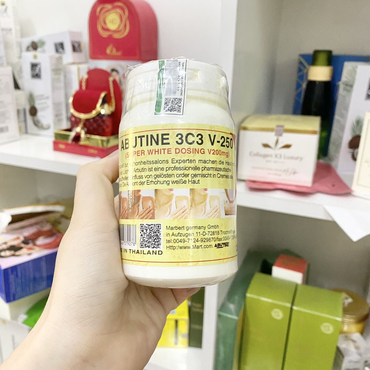 [HŨ LỚN 200G] KEM SIÊU KÍCH TRẮNG abutine 3C3 kích trắng da