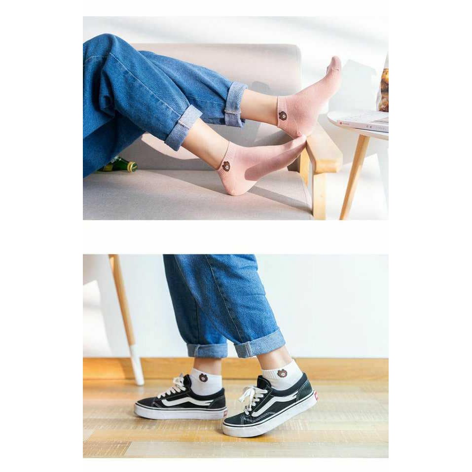 Tất gấu nữ phong cách Hàn Quốc-Tuí 10 đôi