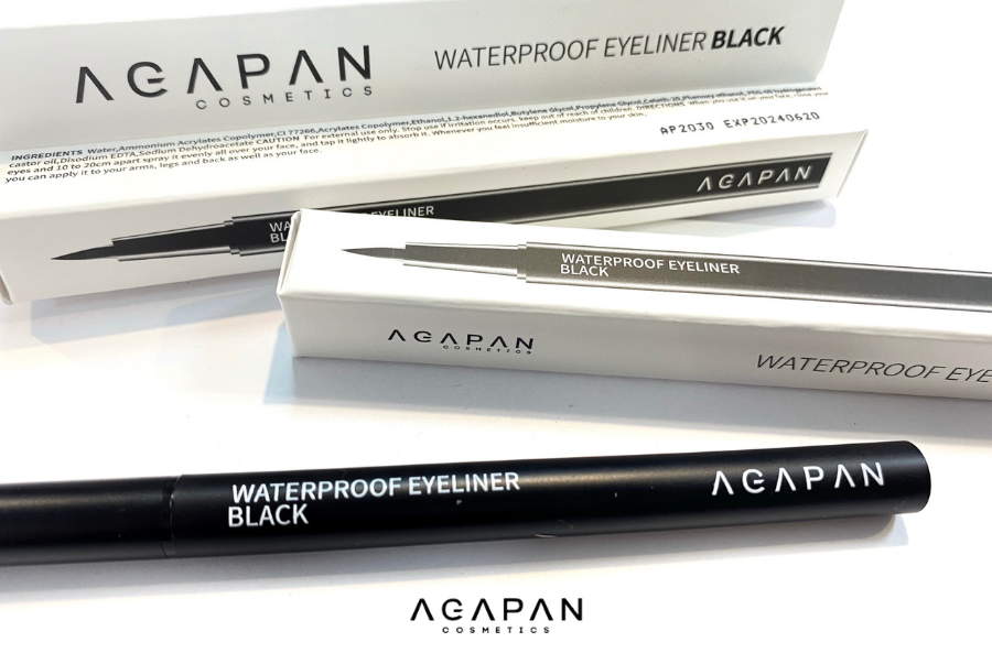 Bút Kẻ Mắt Nước chống trôi Agapan Waterproof Eyeliner Black Hàn quốc
