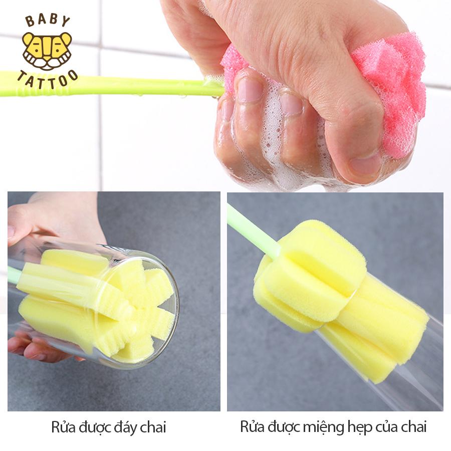 [HCM]Dụng cụ rửa ly đầu mút bọt biển