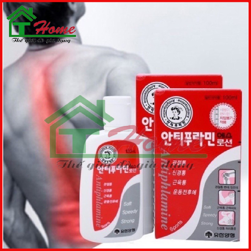 Bộ 4 Chai Dầu Nóng Hàn Quốc Antiphlamine - Chai 100ml - Chuyên Giảm Đau nhức Massage Cơ Thể