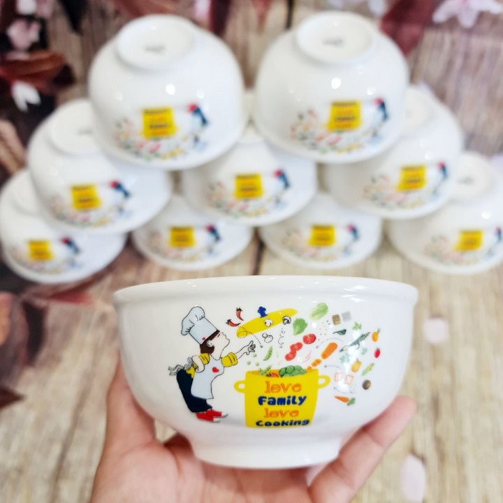 Bộ 10 chén sứ cao cấp - bộ 10 chén sứ
