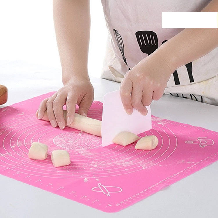 Tấm lót silicone nhồi bột bánh size 50*40cm (màu ngẫu nhiên)