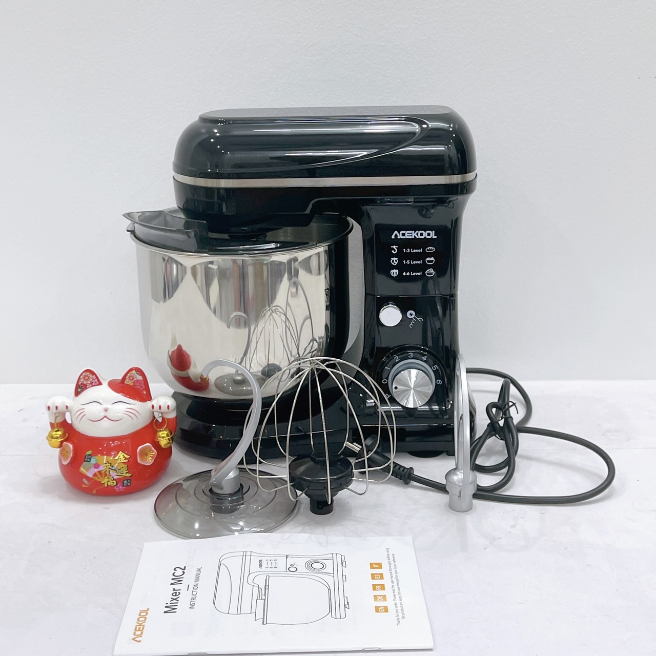 (Thương hiệu Mỹ) Máy trộn bột ACEKOOL 5L 1000W cao cấp - đánh kem, đánh trứng