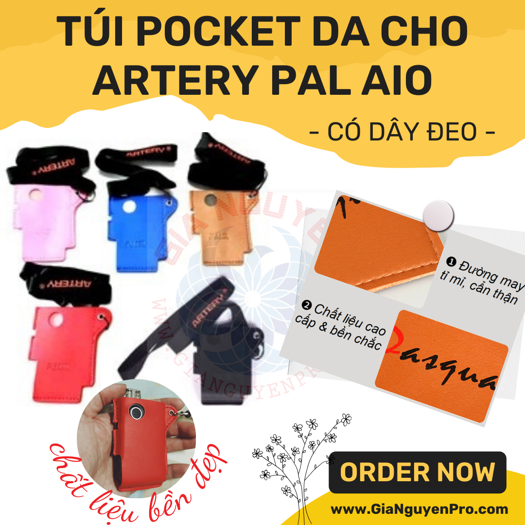 Túi Pocket Da Cho Artery PAL AIO Pod Kit - có dây đeo