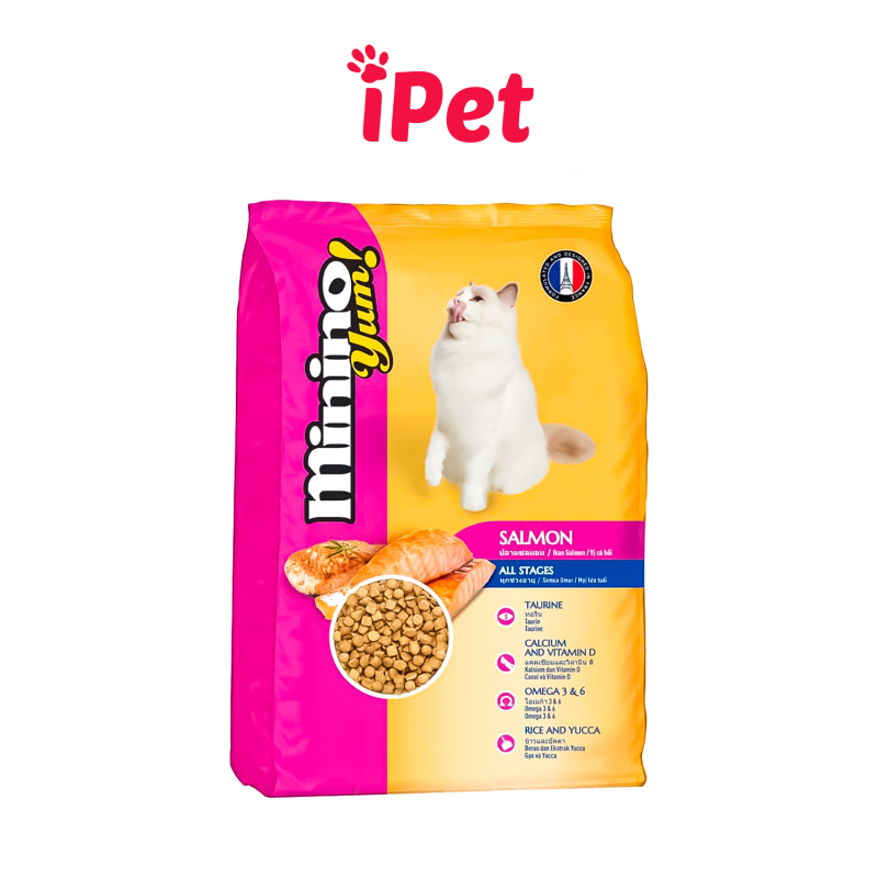 [Lấy mã giảm thêm 30%]Thức Ăn Cho Mèo Minino Yum 350g - iPet Shop
