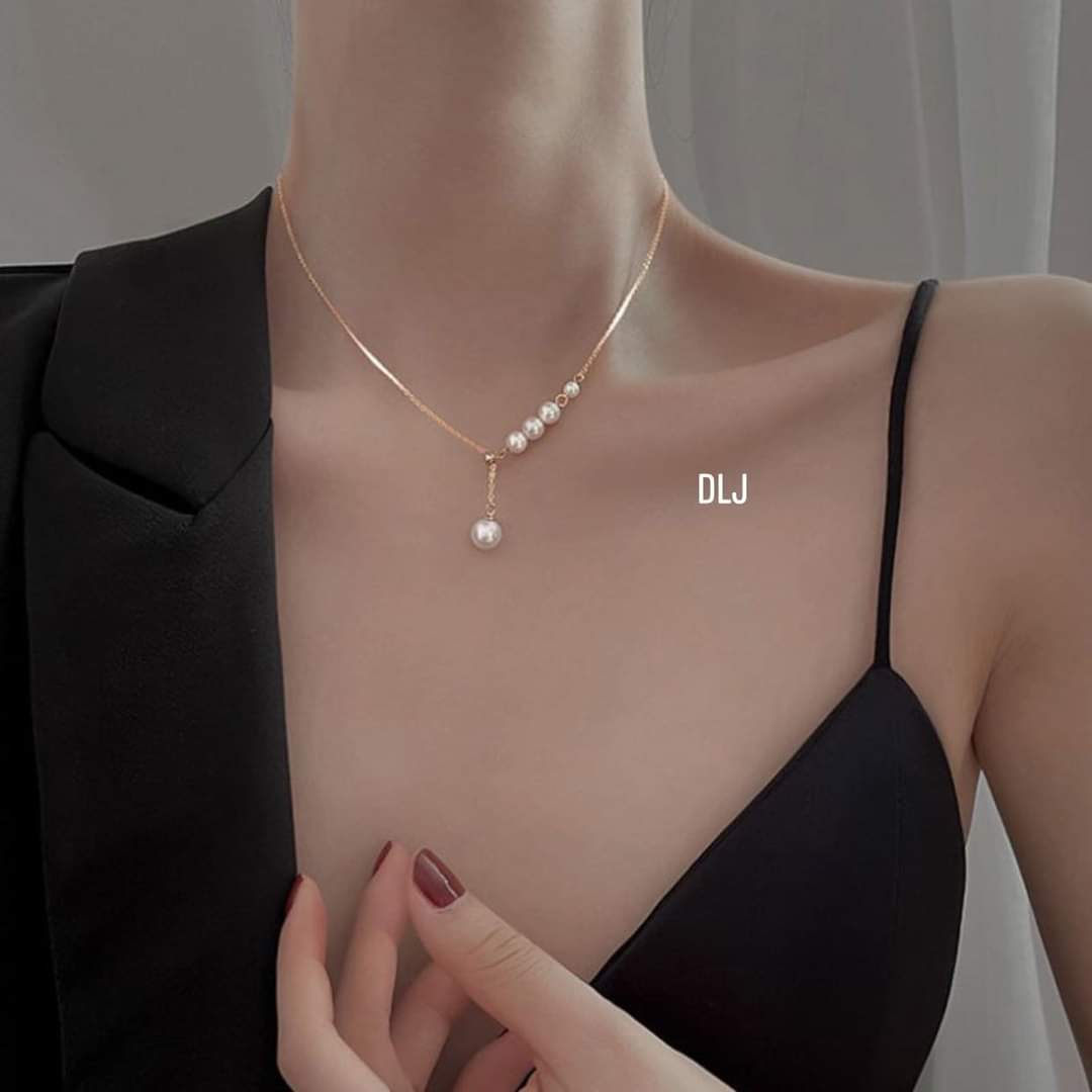Silver Chain TA delivery artificial Pearl elegant styling youthful new pattern Japanese-Page jewelry silver and boys genuine stand committed silver standard, quality don't worry black dull