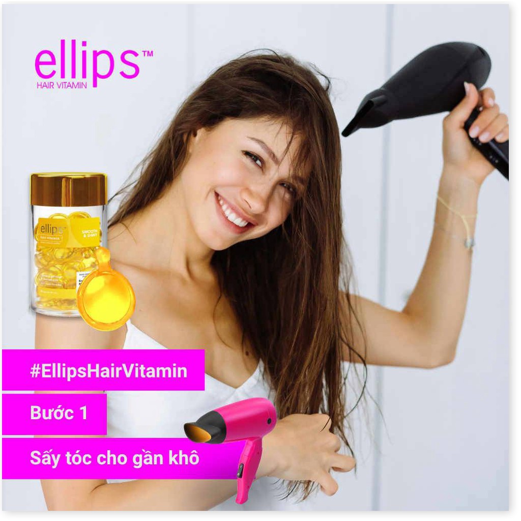 Serum Dưỡng Tóc Ellips Vitamin Cho Tóc Nhuộm 6 Viên