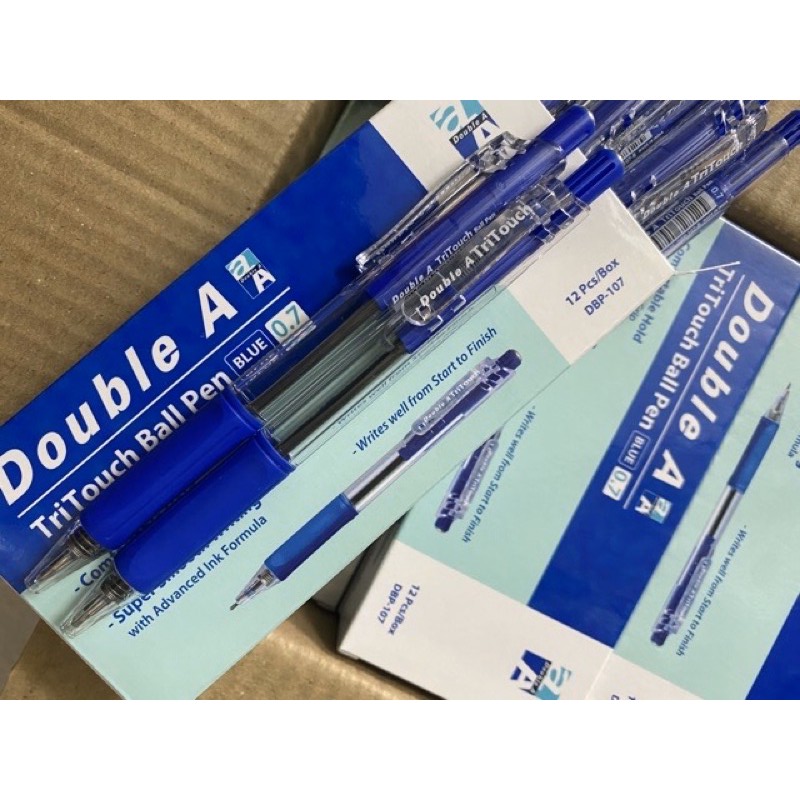 Bút bi bấm Double A TriTouch Ball Pen 0.7mm