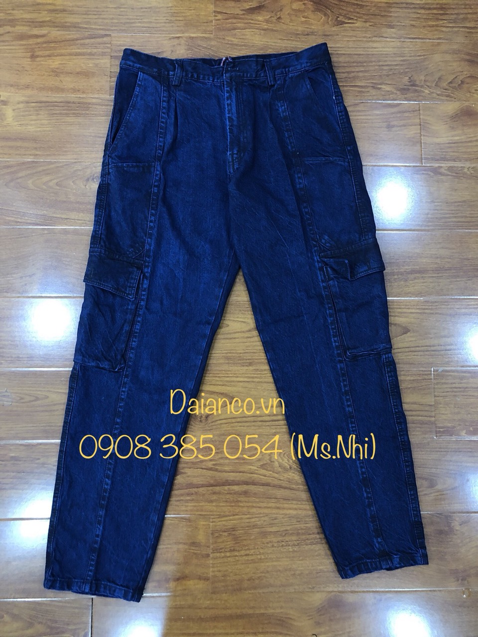 Quần Jean điện lực vải dày dặn- Hình thật