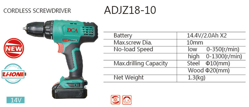[HCM]MÁY KHOAN DÙNG PIN 14.4V ADJZ18-10