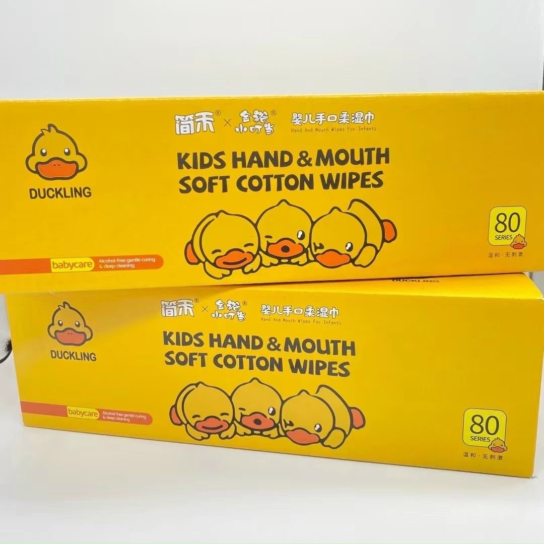 Thùng 10 Bịch Khăn Giấy Ướt Con Vịt Mỗi Bịch 80 Tờ/ Khăn Giấy Ướt Con Vịt Siêu Hot