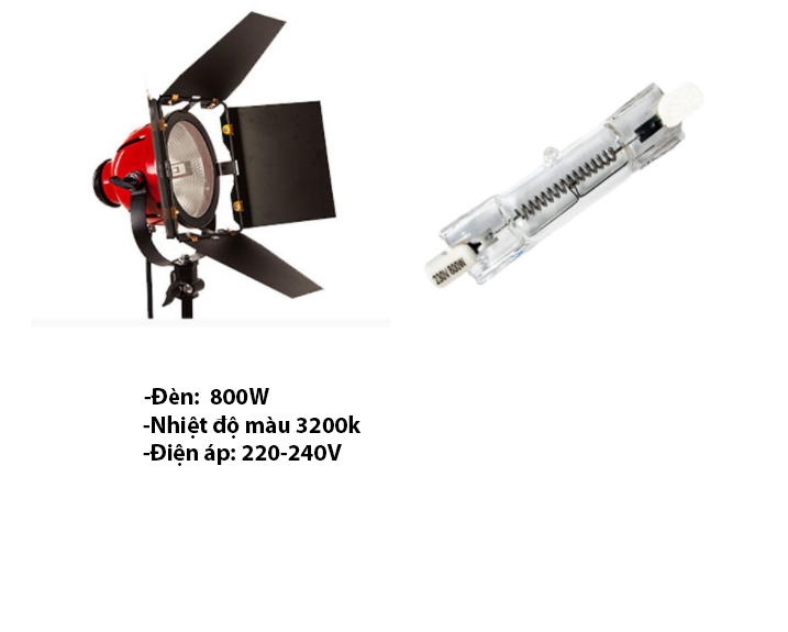 BÓNG ĐÈN HALOGEN 800W , nhiệt độ màu 3200K