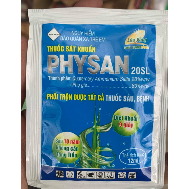 Dung dịch Sát Khuẩn Physan 20Sl diệt Bệnh Thối Nhũn - Gói 12ml
