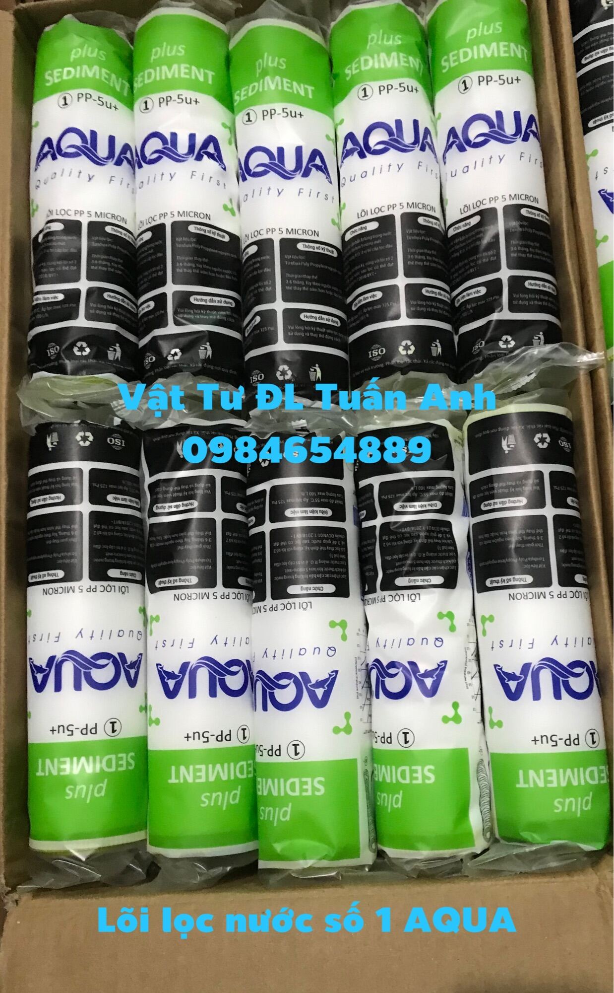 Combo Bộ 3 Lõi Lọc Nước AQUA 1+2+3