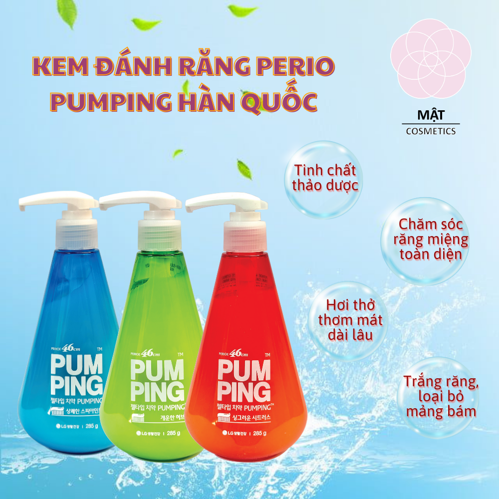 Kem Đánh Răng Perioe PumPing Hàn Quốc 285g