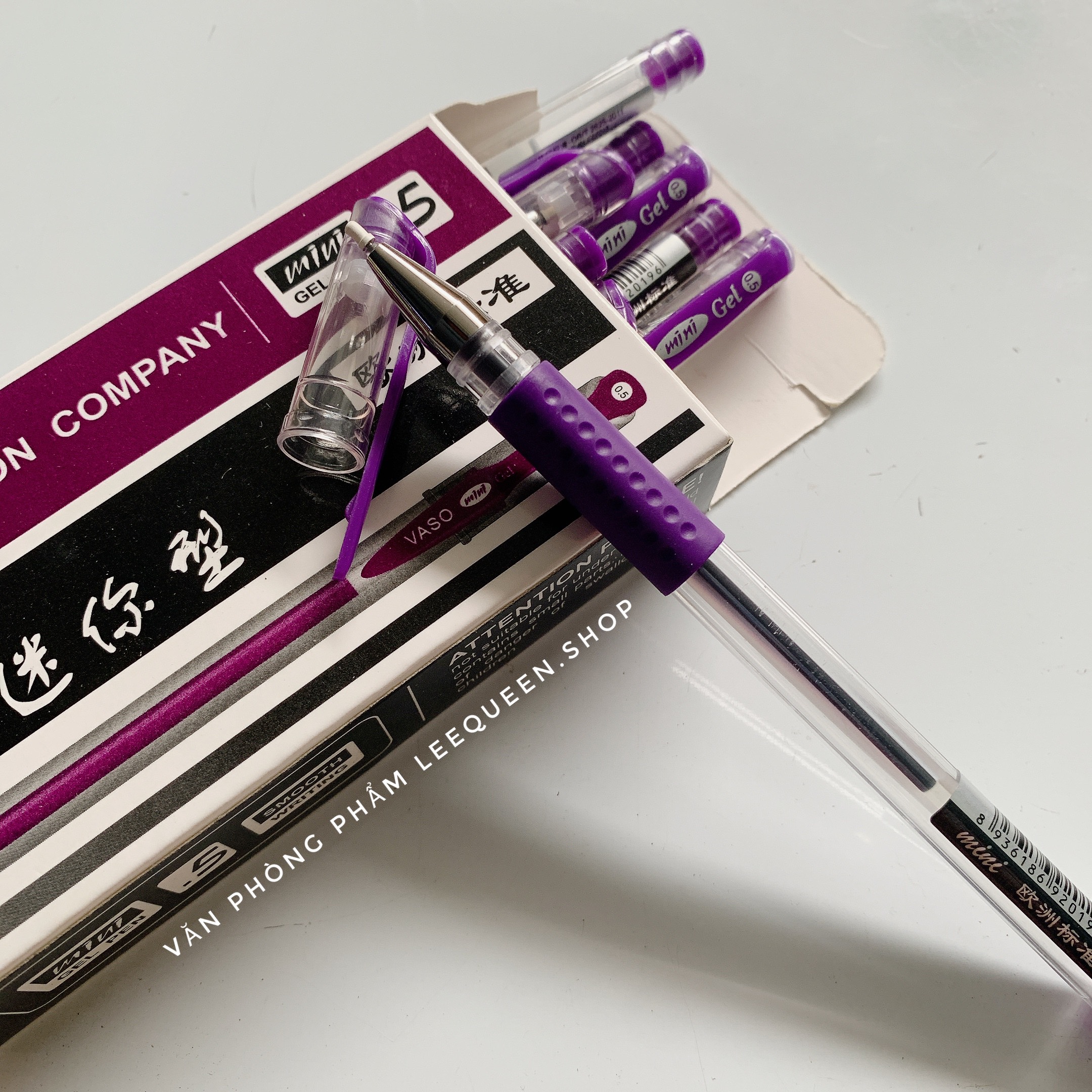 Hộp 12 cây bút gel mini ngòi 0.5mm mực đậm và đều