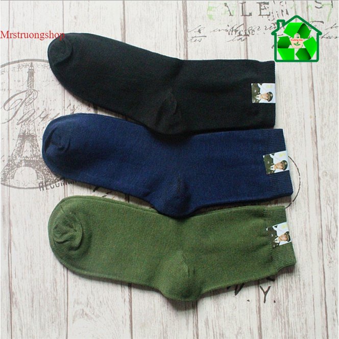 Màu Đen Tất Quân Đội Cotton Dài Phong Cách Quân Đội siêu bền