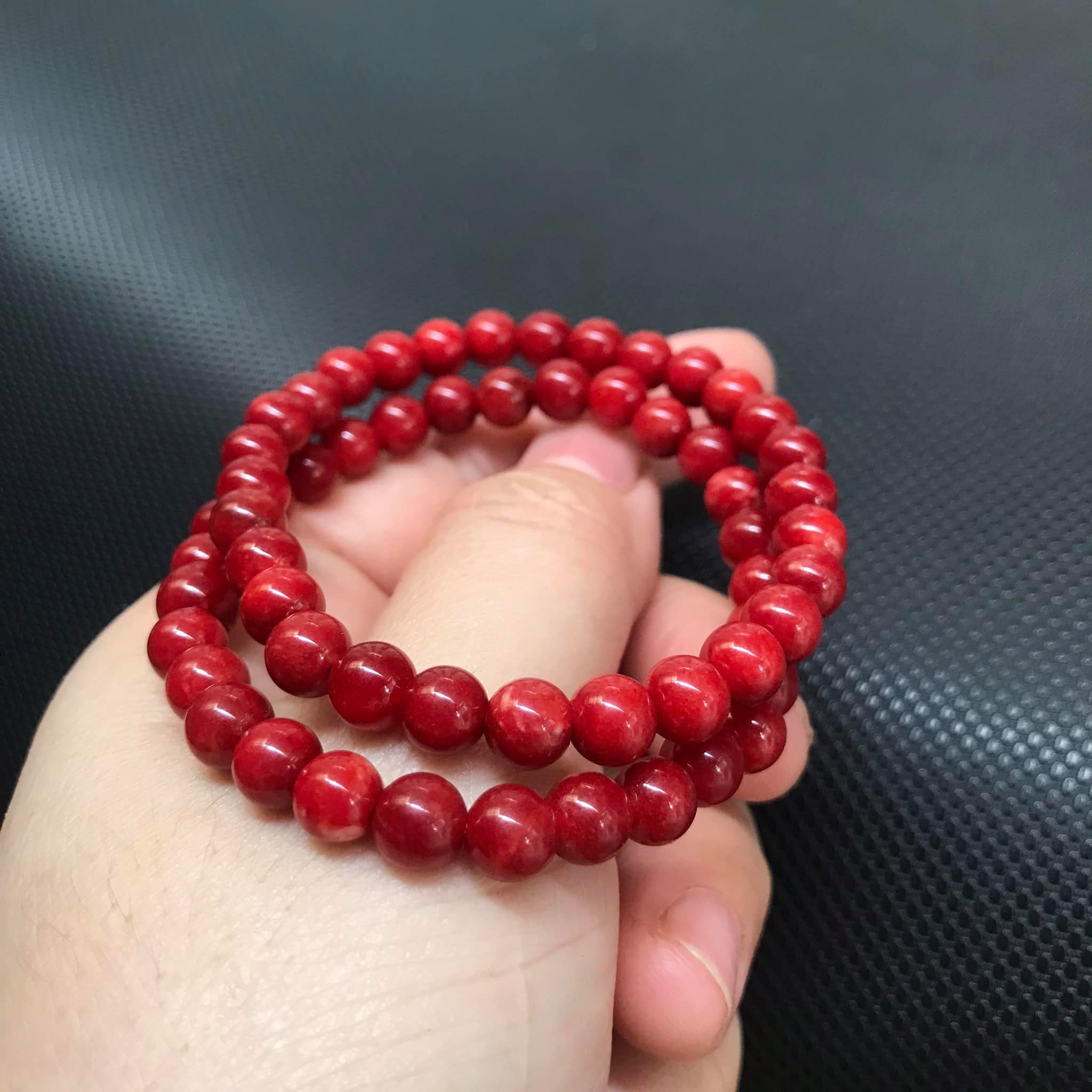 VÒNG TAY CẨM THẠCH HUYẾT SIZE 6LY