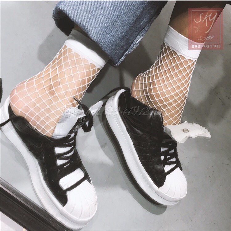 [Sỉ lẻ] Tất lưới, vớ lưới cổ chân ngắn