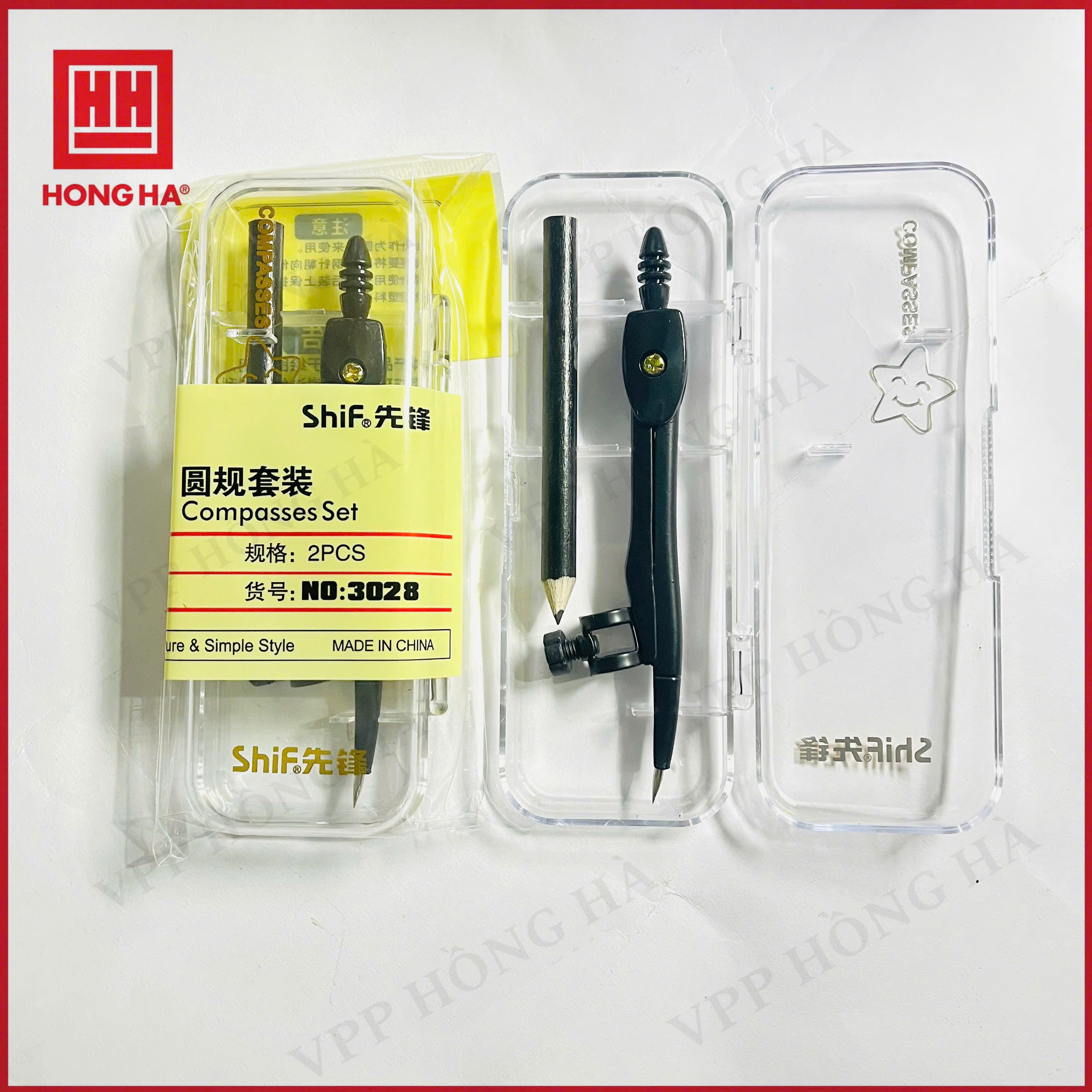 Compa chì gỗ (CP-3028) màu đen