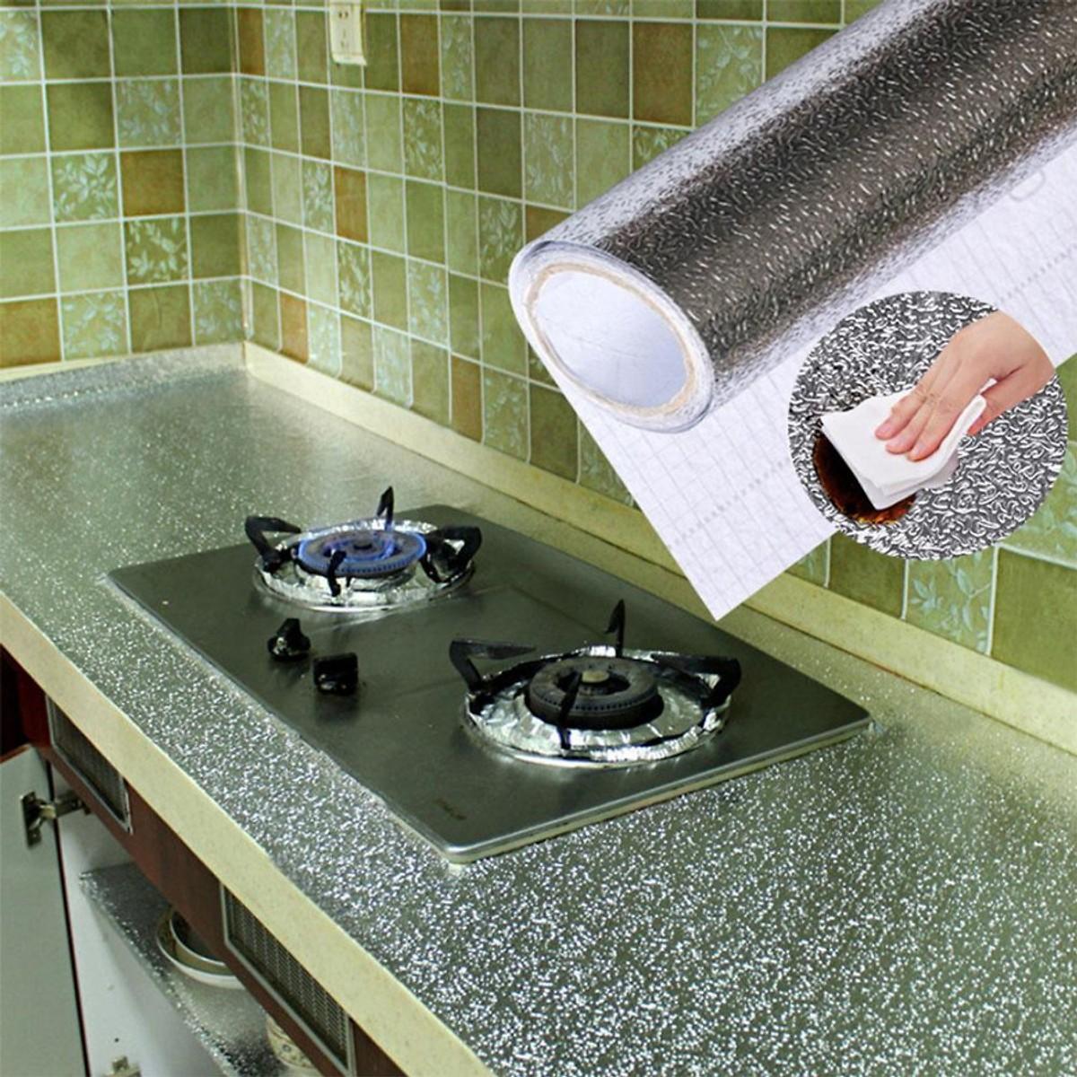 Cuộn giấy bạc dán bếp chống thấm đa năng khổ 3m x 60cm BH697