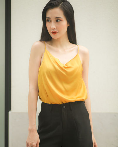 [HCM]Áo voan 2 dây cổ tim nhiều màu