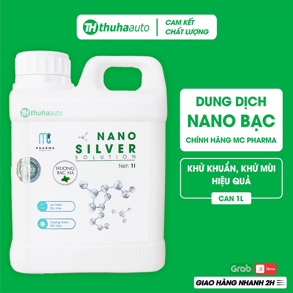 BÁO GIÁ MÁY KHỬ MÙI Ô TÔ NANO BẠC | Shopee Lazada Sendo Tiki mới nhất 16 【HOT SALE】 Dung dịch Nano bạc khử khuẩn khử mùi ô tô phòng ở chuyên dụng cho máy xông phun khói chính hãng Mc Pharma - Can 1L