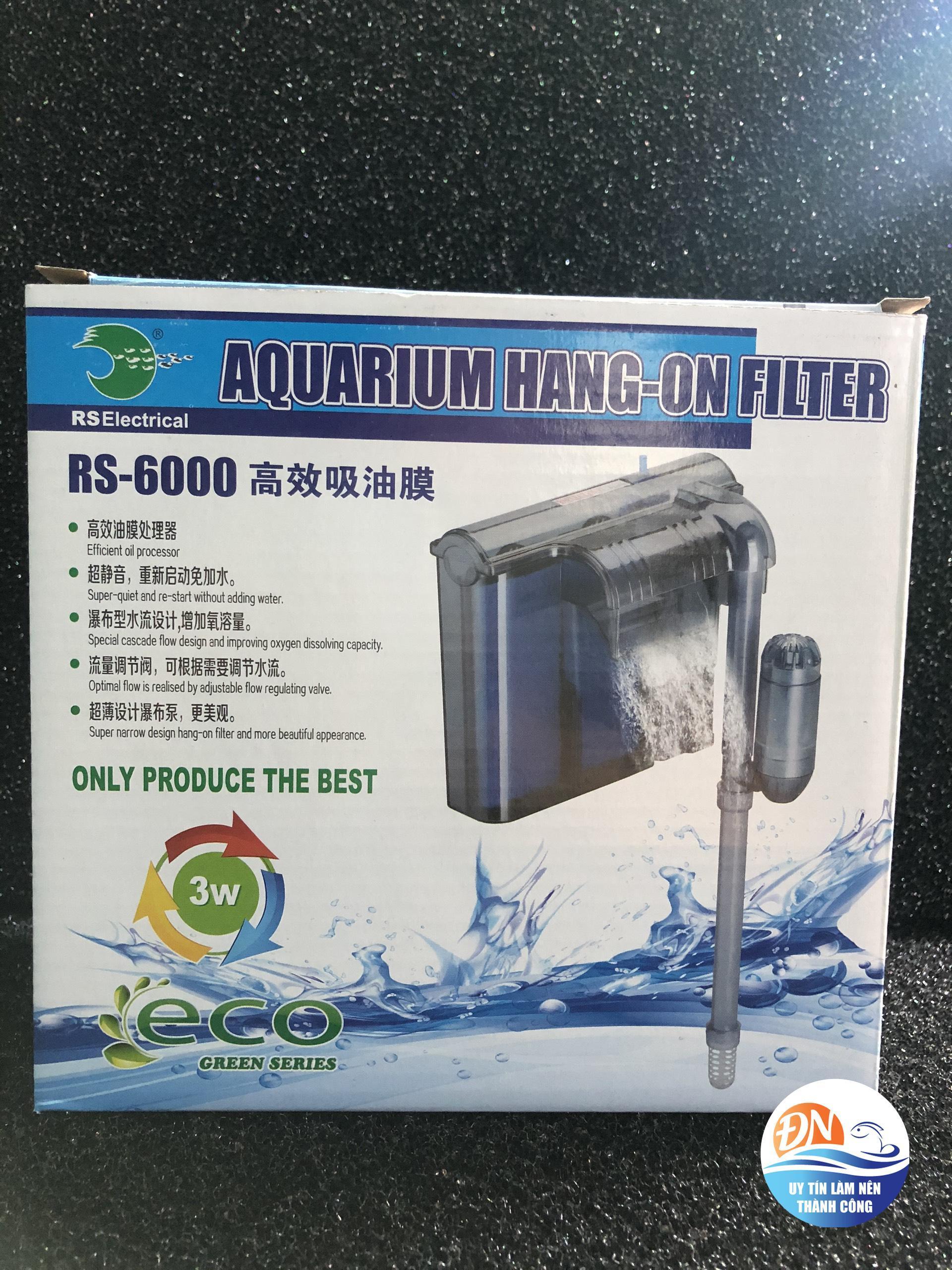 Máy lọc thác bể cá cảnh RS-5000, RS-6000, RS-7000 ( 2 khoang lọc cho hồ nước trong hơn các loại lọc thông thường)