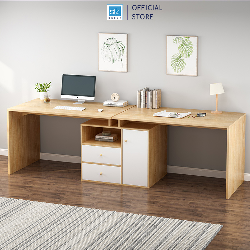 [Giao lắp HCM] Bàn Làm Việc, Học Tập Cá Nhân Hoặc 2 Người Hiện Đại, Tiện Nghi SIB Decor Cho Học Sinh, Sinh Viên, Văn Phòng (Không Gồm Ghế)